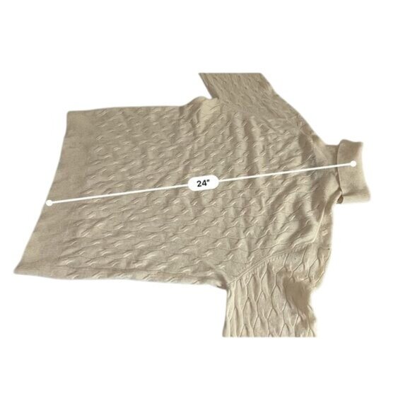 Madison Studio Cashmere Turtleneck in Cream - Picture 4 of 8